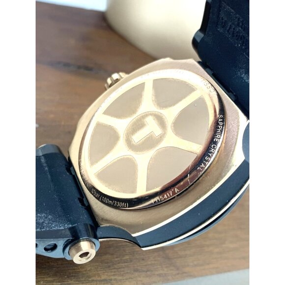 Tissot Mens Watch T-Race Chronograph Swiss Quartz Rose Gold Black T1154173705100 - Picture 7 of 15